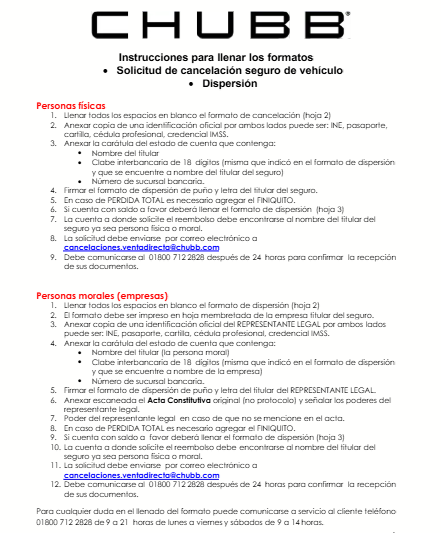 Procedimiento para cancelar o dar de baja una póliza
