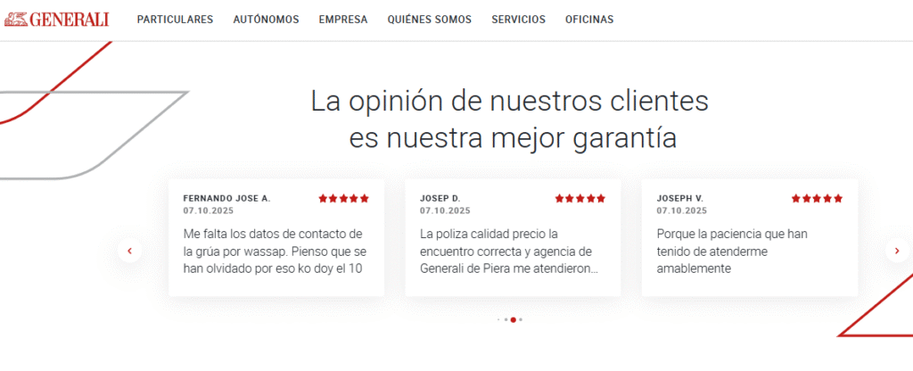 Opiniones sobre Generali Seguros: Valoraciones Reales de Clientes