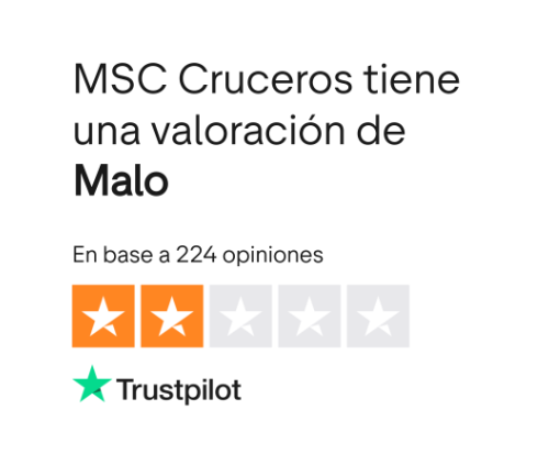 MSC Cruceros opiniones Trustpilot