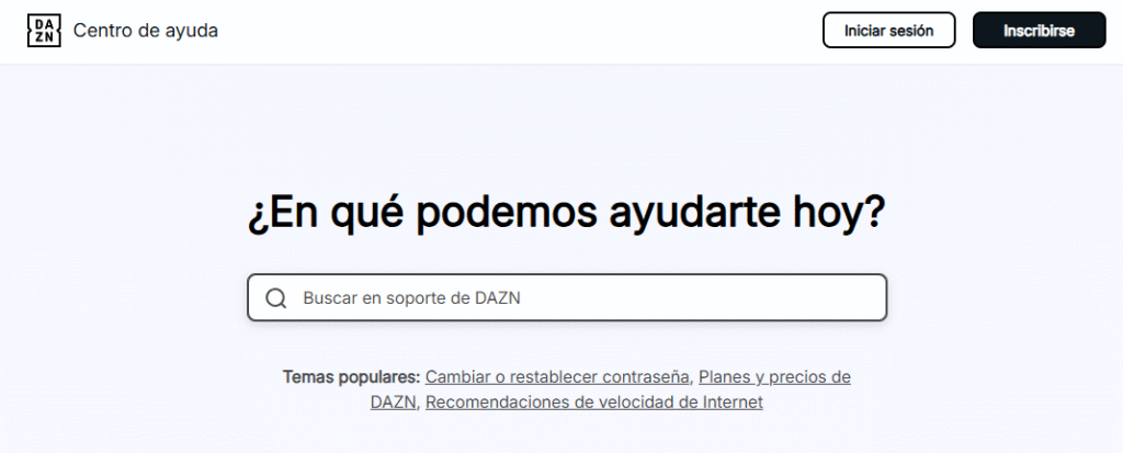 Formulario de Contacto DAZN