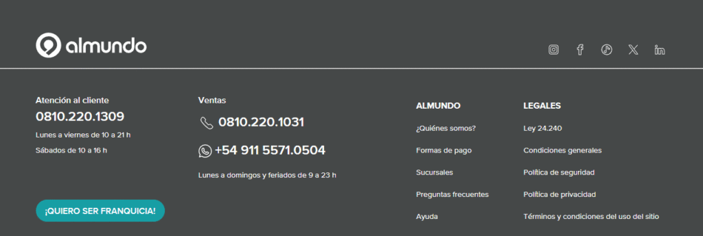 telefono almundo argentina sitio oficial