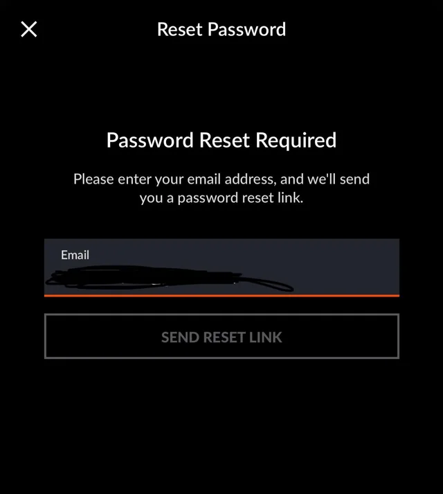 Crunchyroll forgot password page