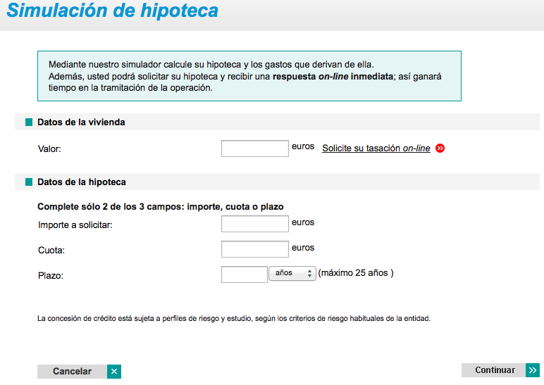 simulador hipotecas CaixaBank
