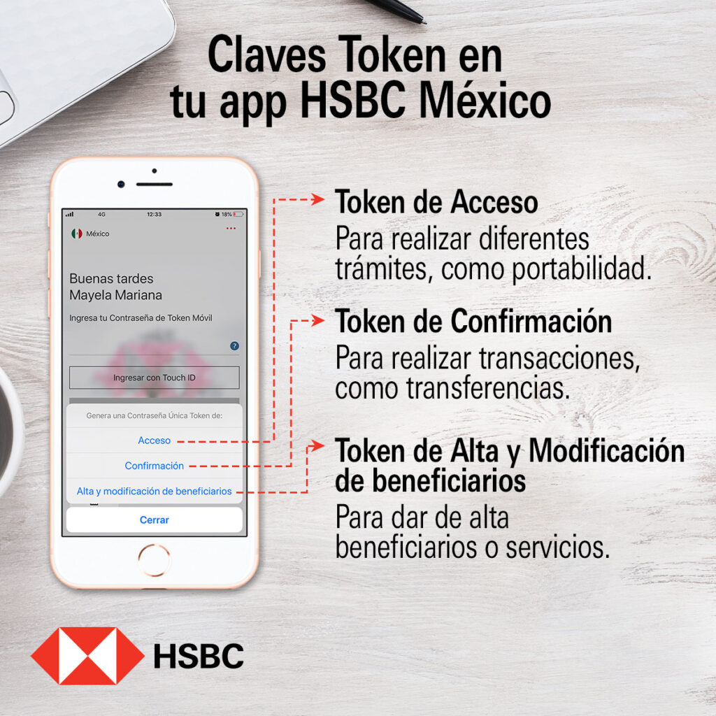 App HSBC México, Token Móvil y Seguridad Digital