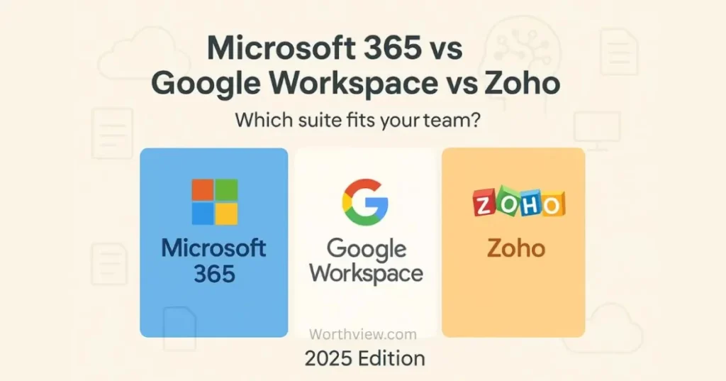 Google Workspace vs Microsoft 365 vs Zoho 2025