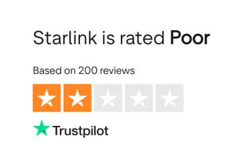 Starlink Trustpilot reviews 2025