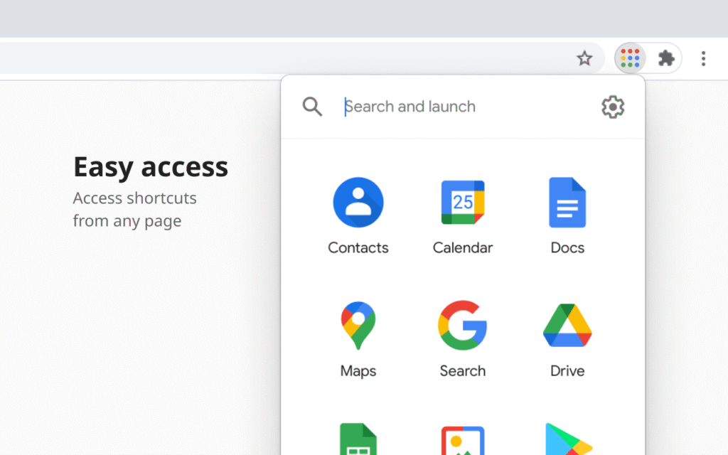 Google Workspace App launcher