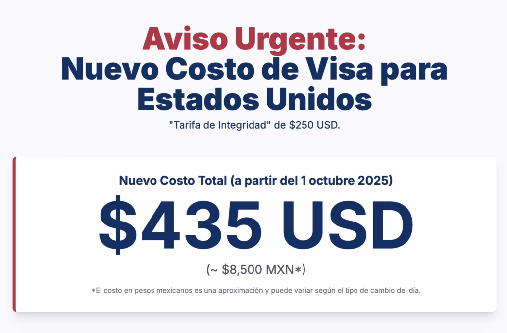 Cuánto cuesta la Visa T en usa