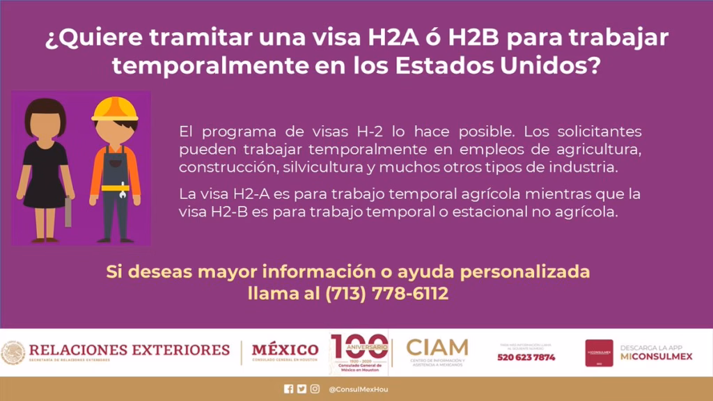 ¿Qué tipo de trabajos permite la visa H-2A?