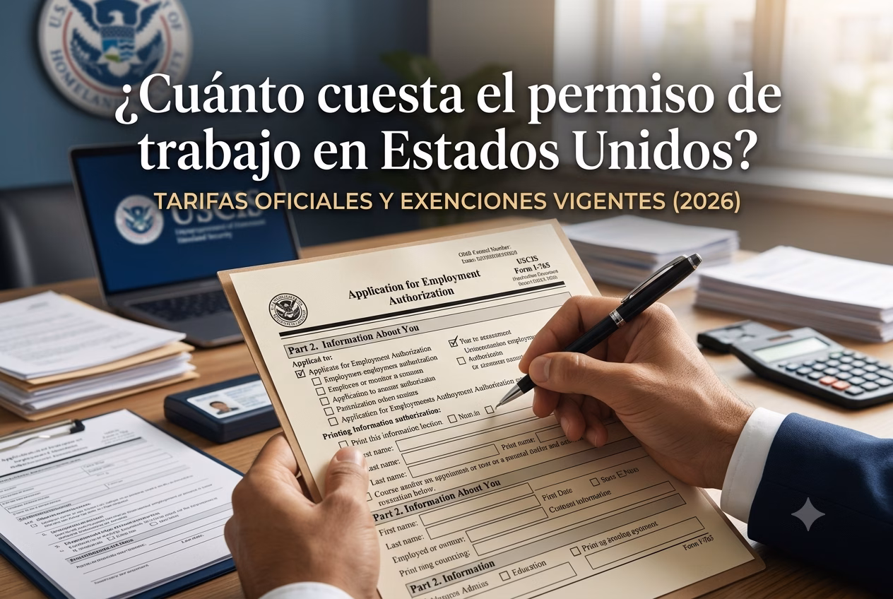 Cuanto cuesta el permiso de trabajo en USA