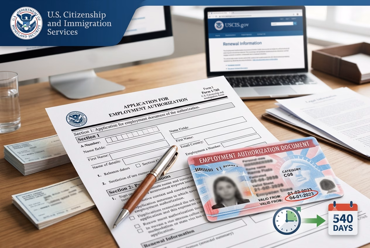 Renovación del Permiso de Trabajo (EAD) en Estados Unidos